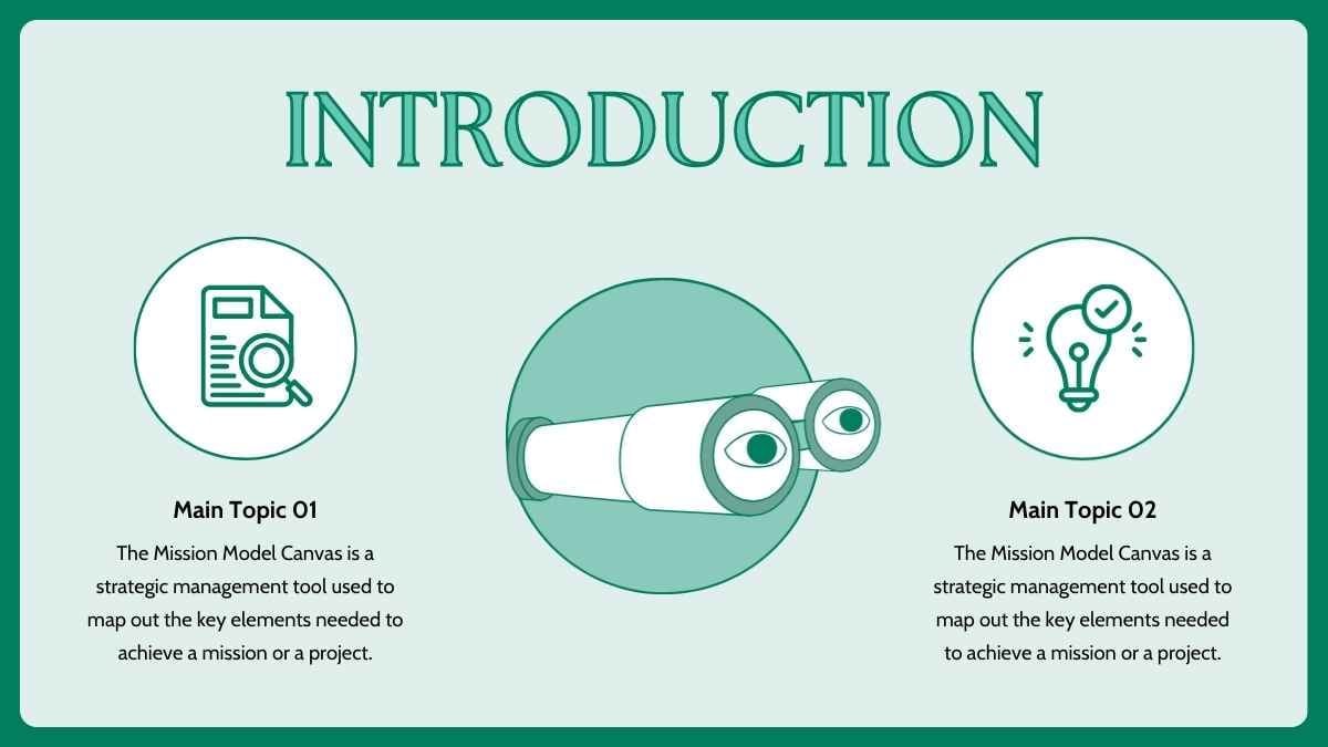 Illustrated Mission Model Canvas Infographics - slide 4