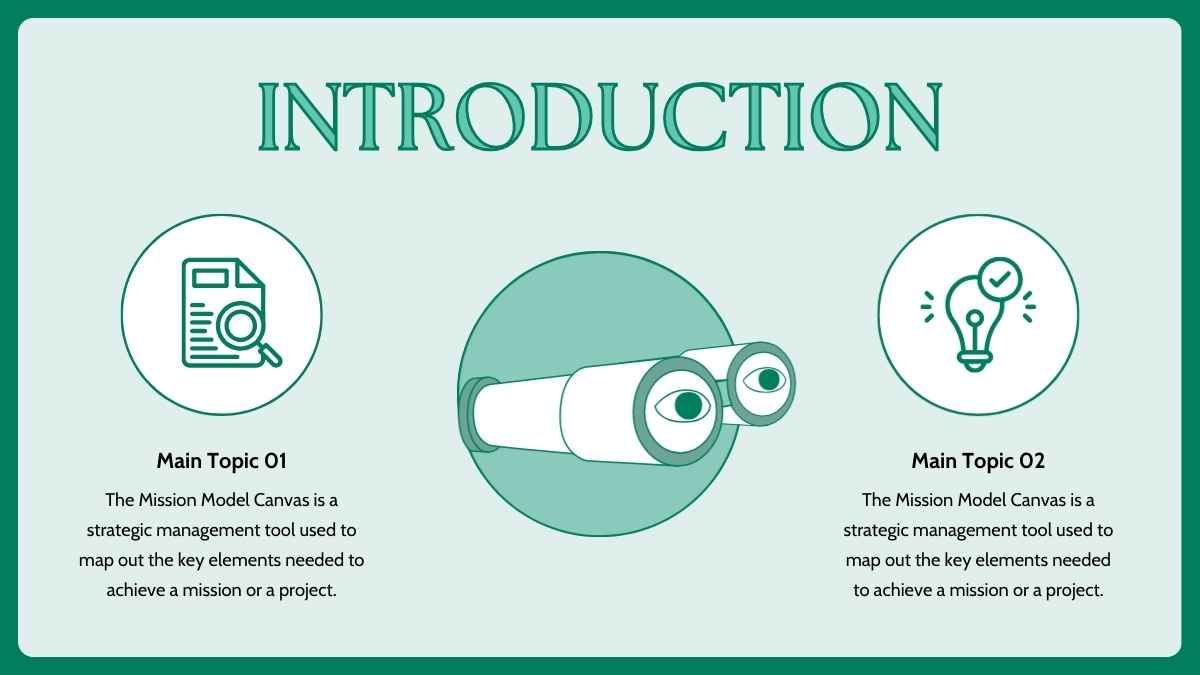 Illustrated Mission Model Canvas Infographics - slide 4