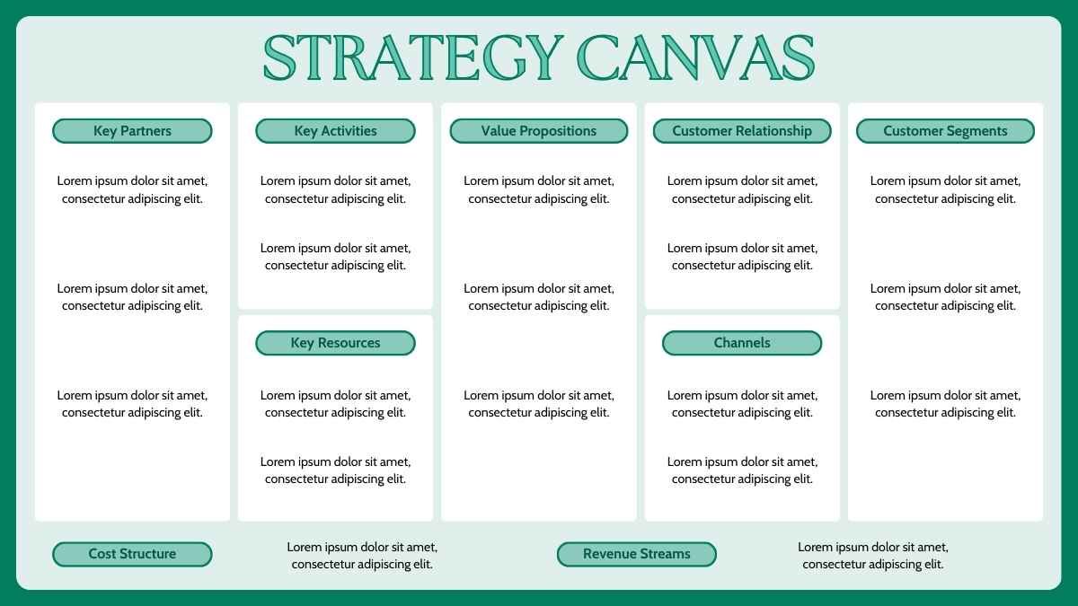 Illustrated Mission Model Canvas Infographics - diapositiva 9