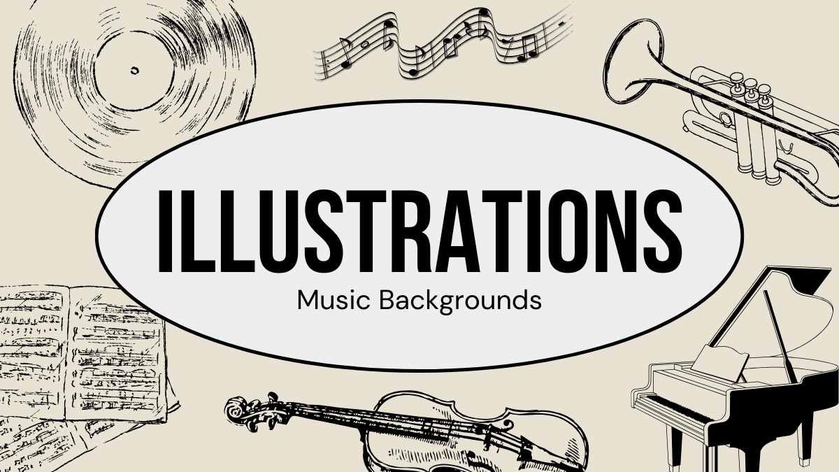 Illustrated Music Backgrounds - slide 2