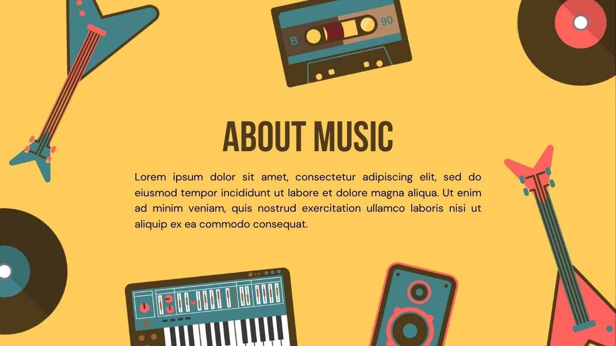 Illustrated Music Backgrounds - slide 5