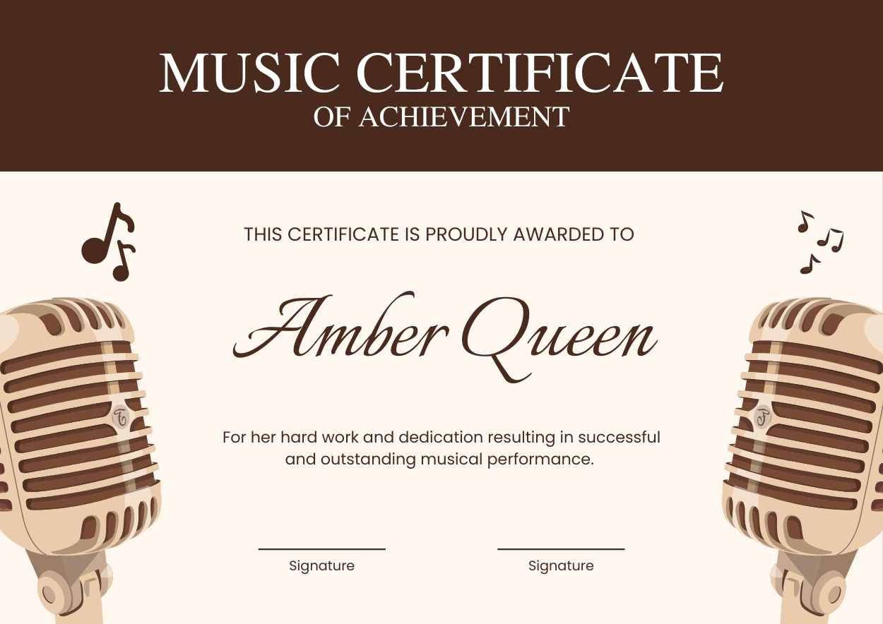 Illustrated Music Certificate - slide 2