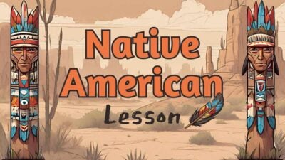 Illustrated Native American Lesson Slides