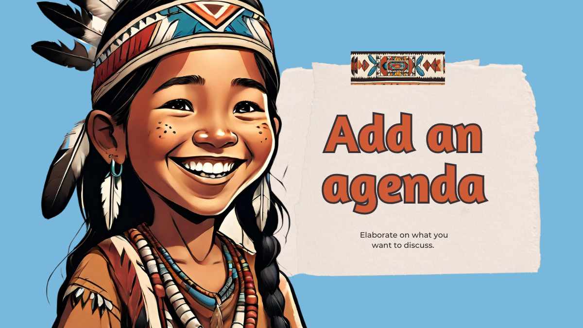 Slides de Aula Ilustrados sobre Nativos Americanos - deslizar 12