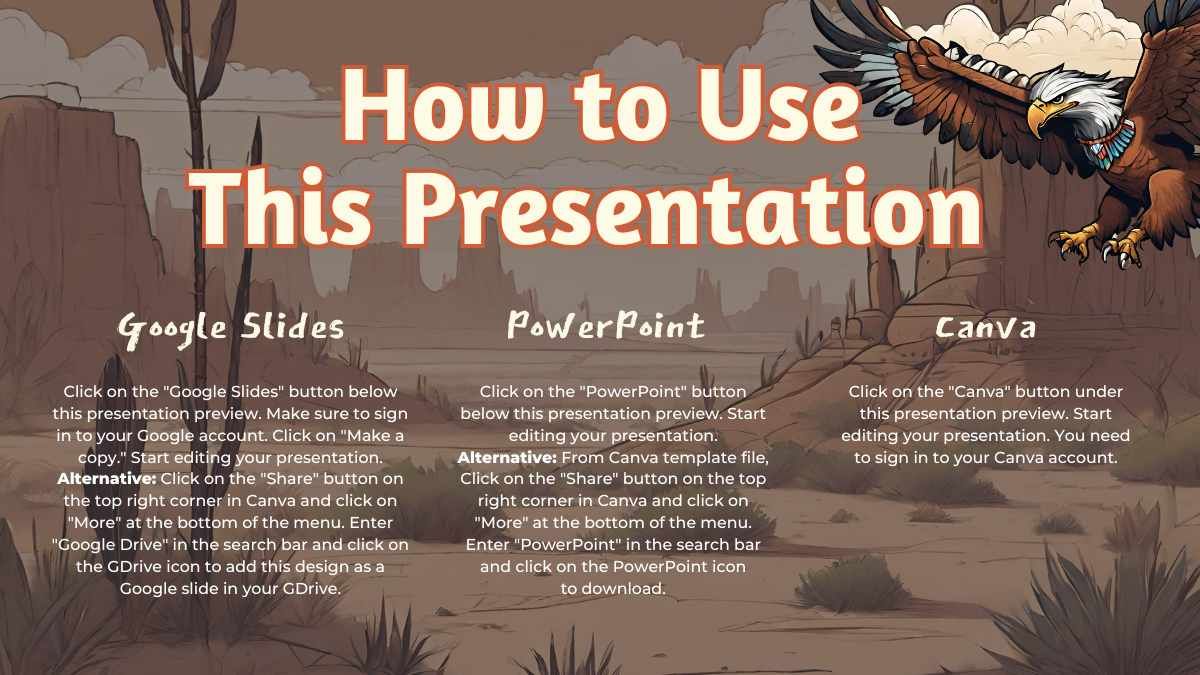 Illustrated Native American Lesson Slides - slide 2