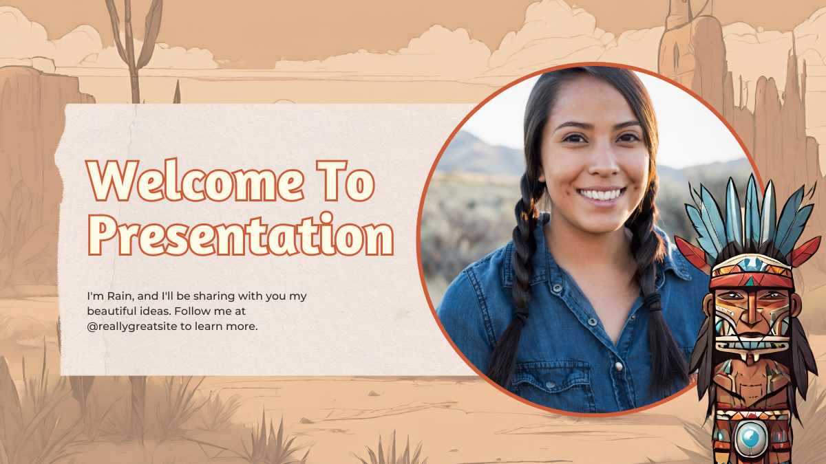 Illustrated Native American Lesson Slides - slide 5