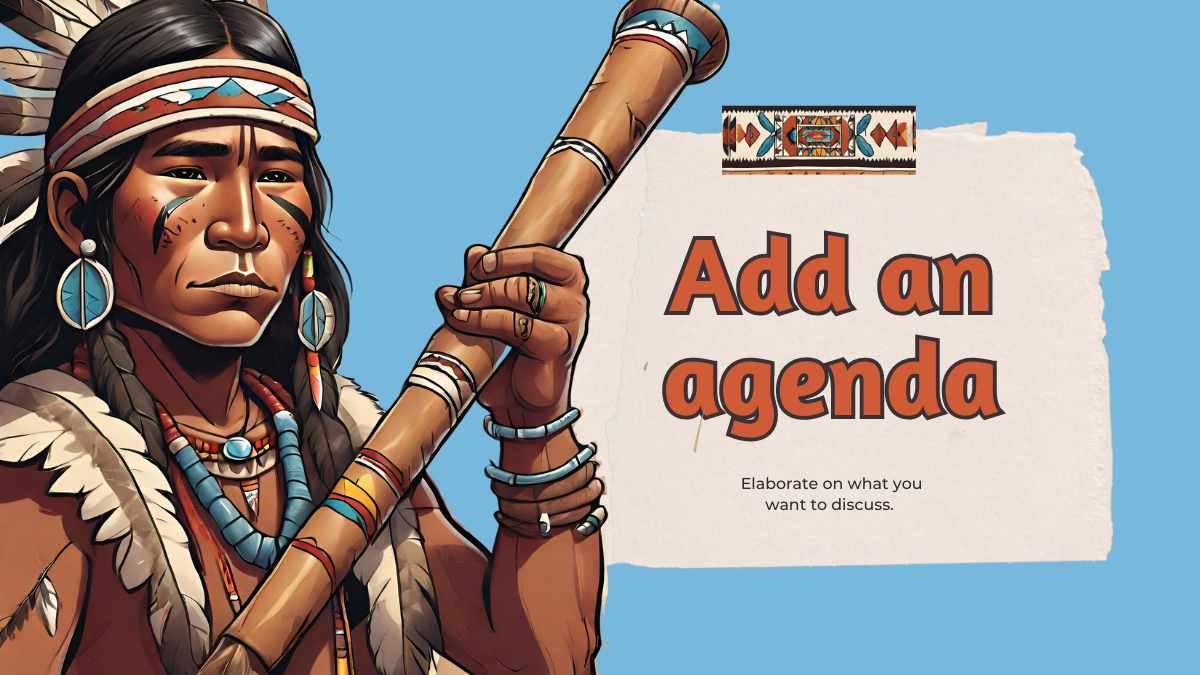 Slides de Aula Ilustrados sobre Nativos Americanos - deslizar 8