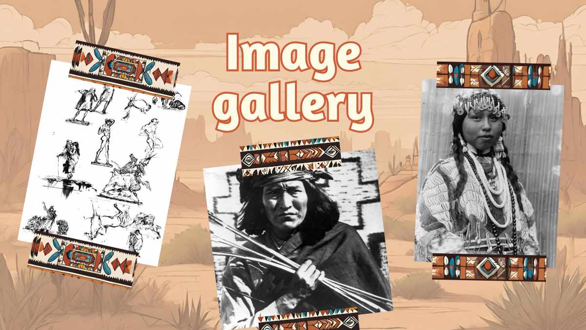 Illustrated Native American Lesson Slides - slide 9