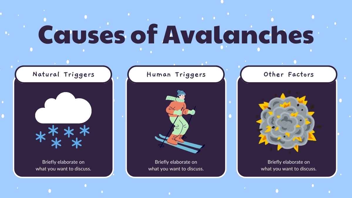 Illustrated Natural Disasters: Avalanche - slide 6