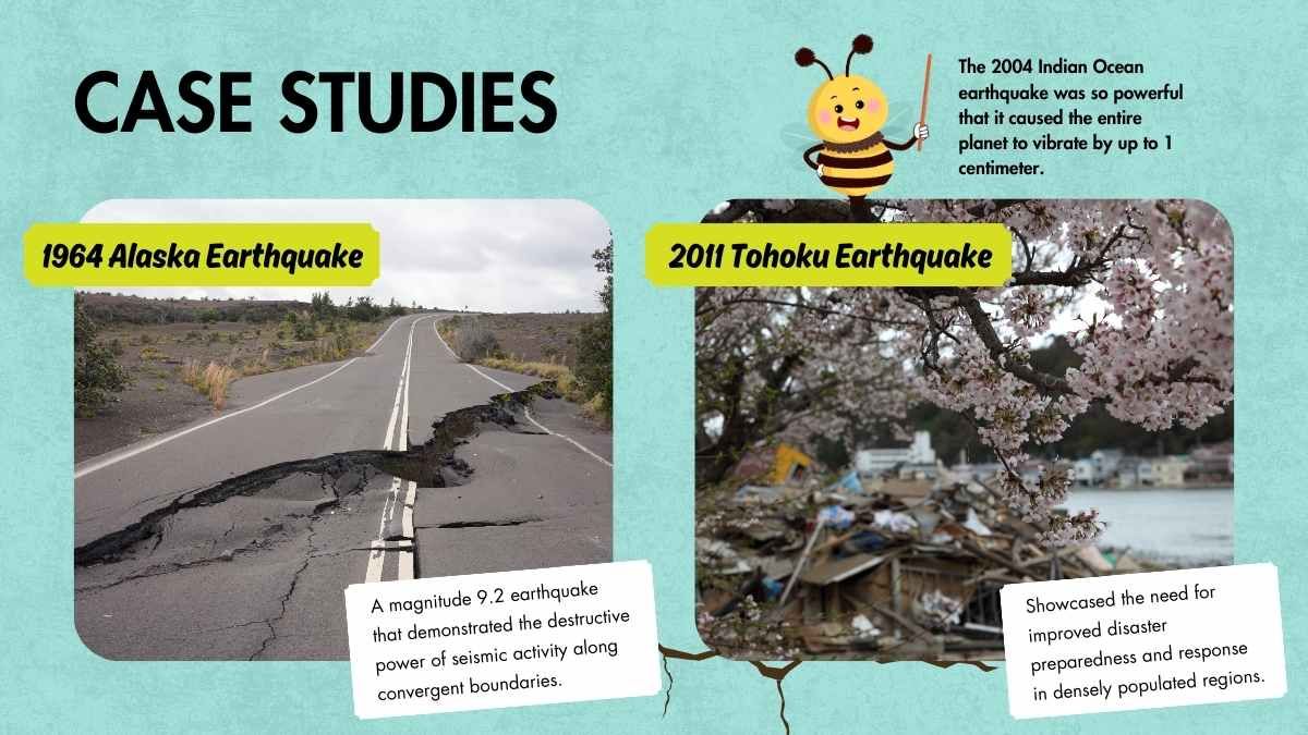 Illustrated Natural Disasters Lesson: Causes of Earthquakes - slide 11