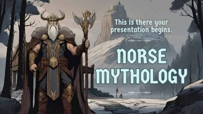 Slide Pelajaran Mitologi Norse dengan Ilustrasi Menarik