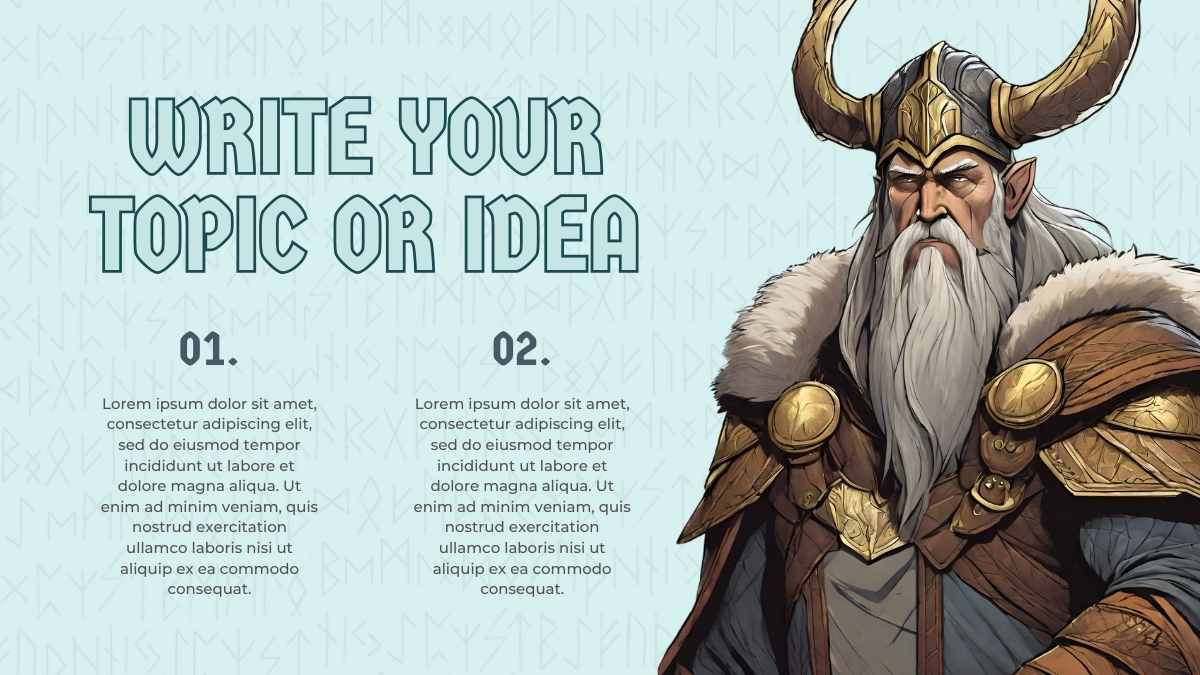 Illustrated Norse Mythology Lesson Slides - slide 7