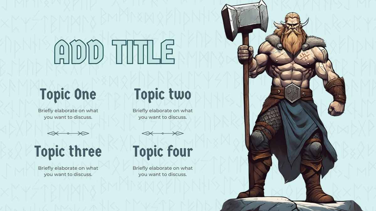 Illustrated Norse Mythology Lesson Slides - slide 9