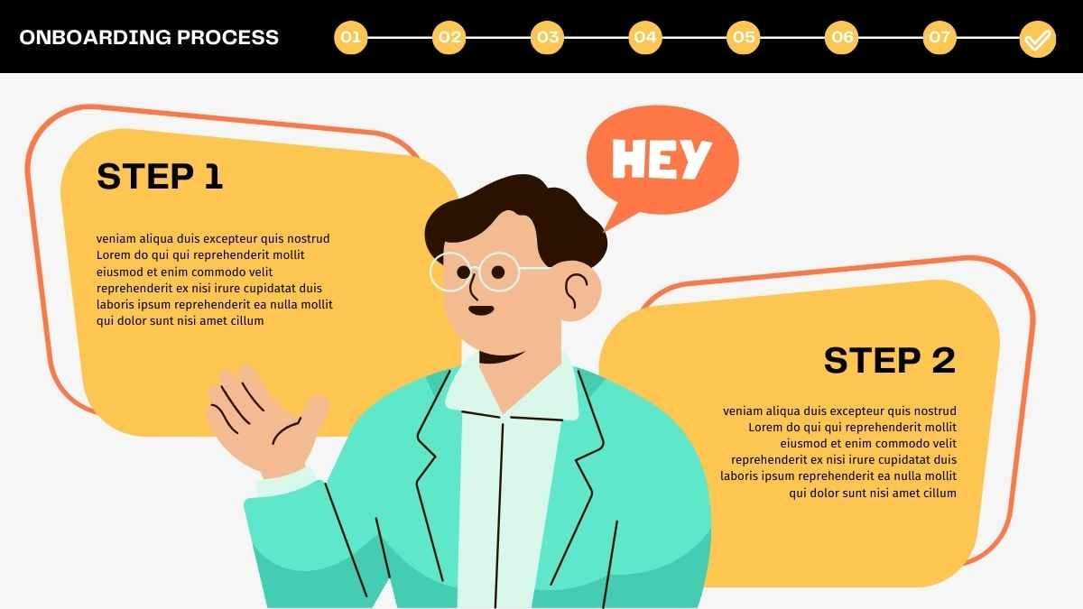 Illustrated Onboarding Process Infographics - slide 2