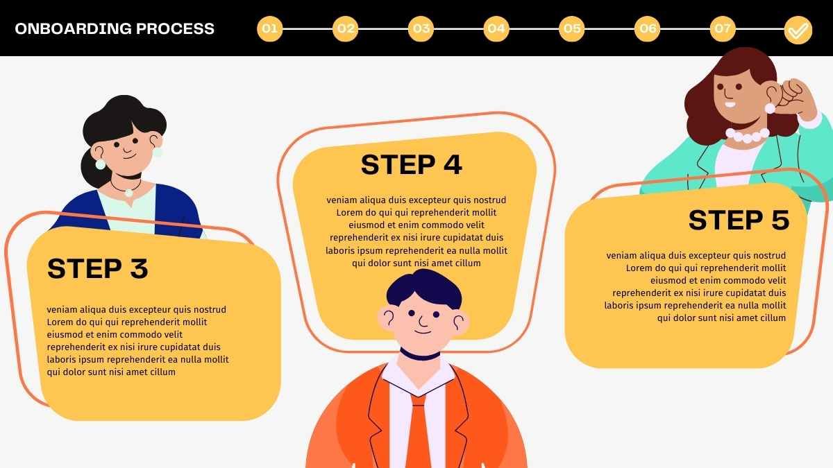 Illustrated Onboarding Process Infographics - slide 3