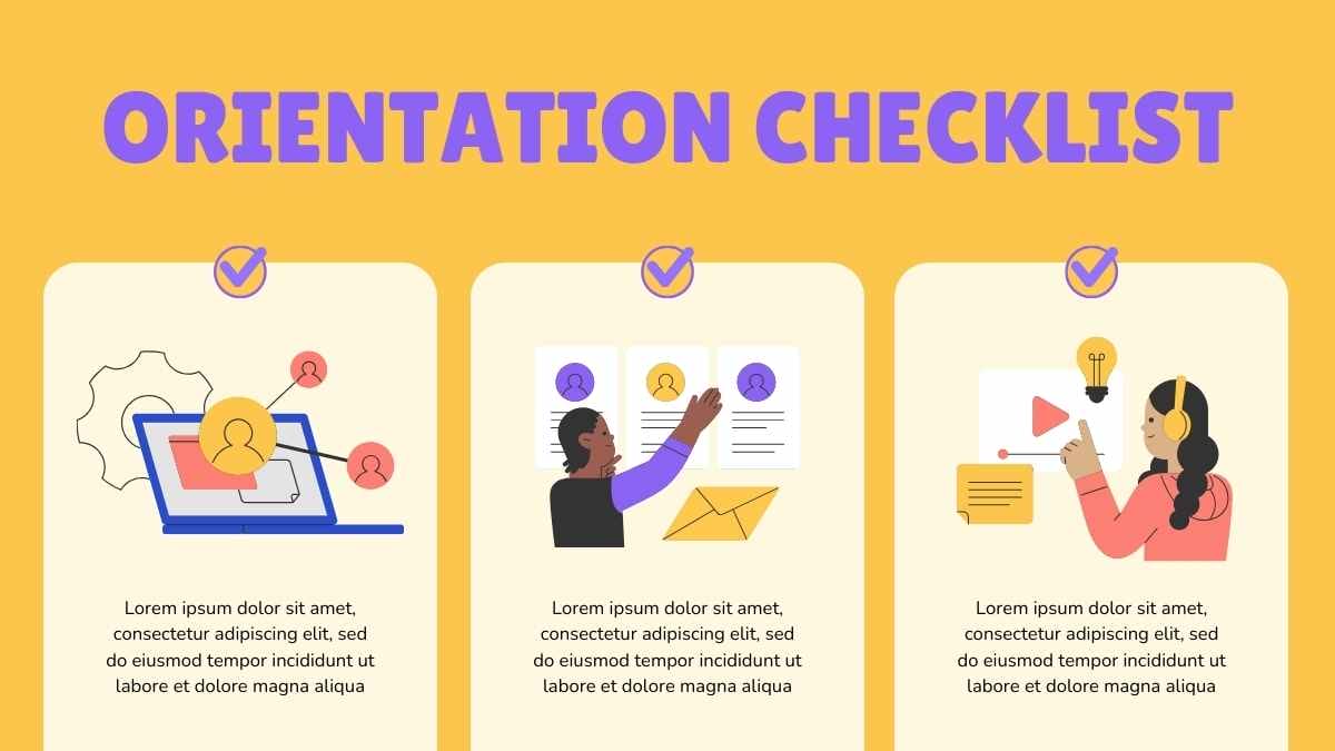 Orientation Checklist Infographic - slide 6