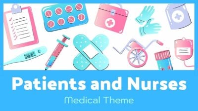 Illustrated Patients and Nurses Medical Theme