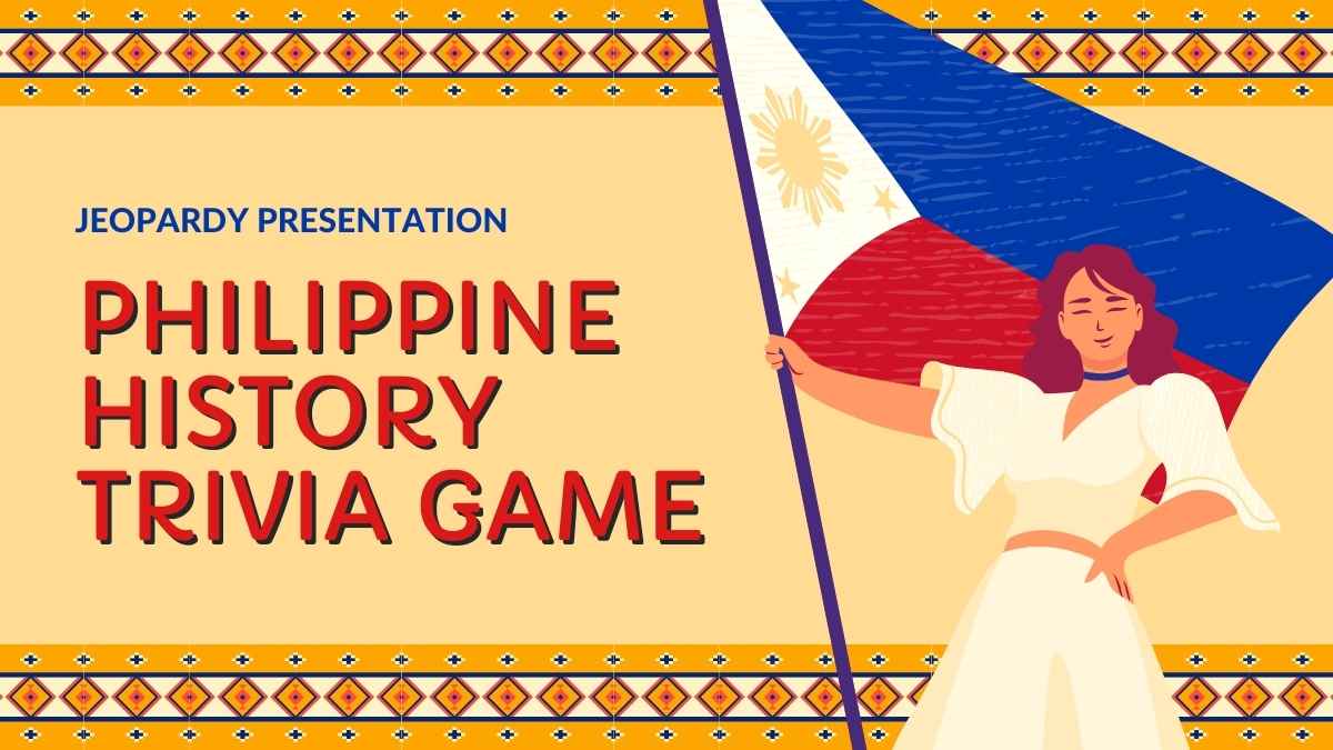 Illustrated Philippine History Trivia Game - slide 1