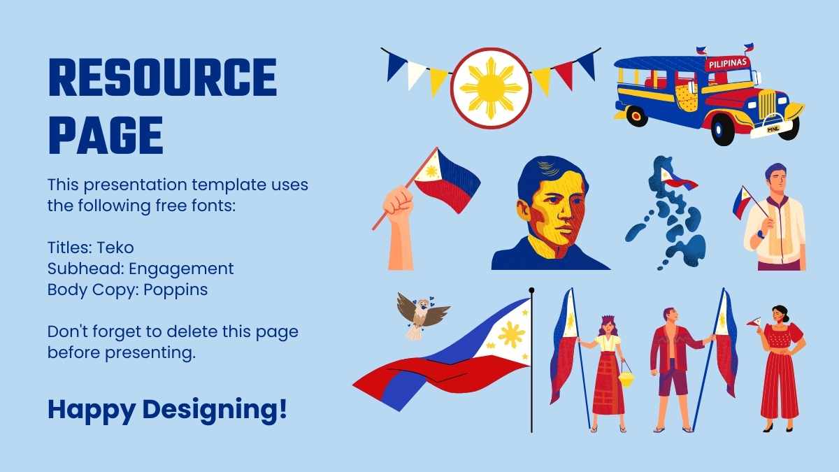 Plantillas Ilustradas para el Día de la Independencia de Filipinas - diapositiva 14