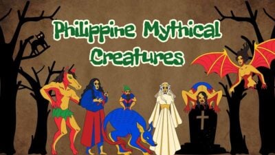 Plantillas Ilustradas de Criaturas Míticas Filipinas