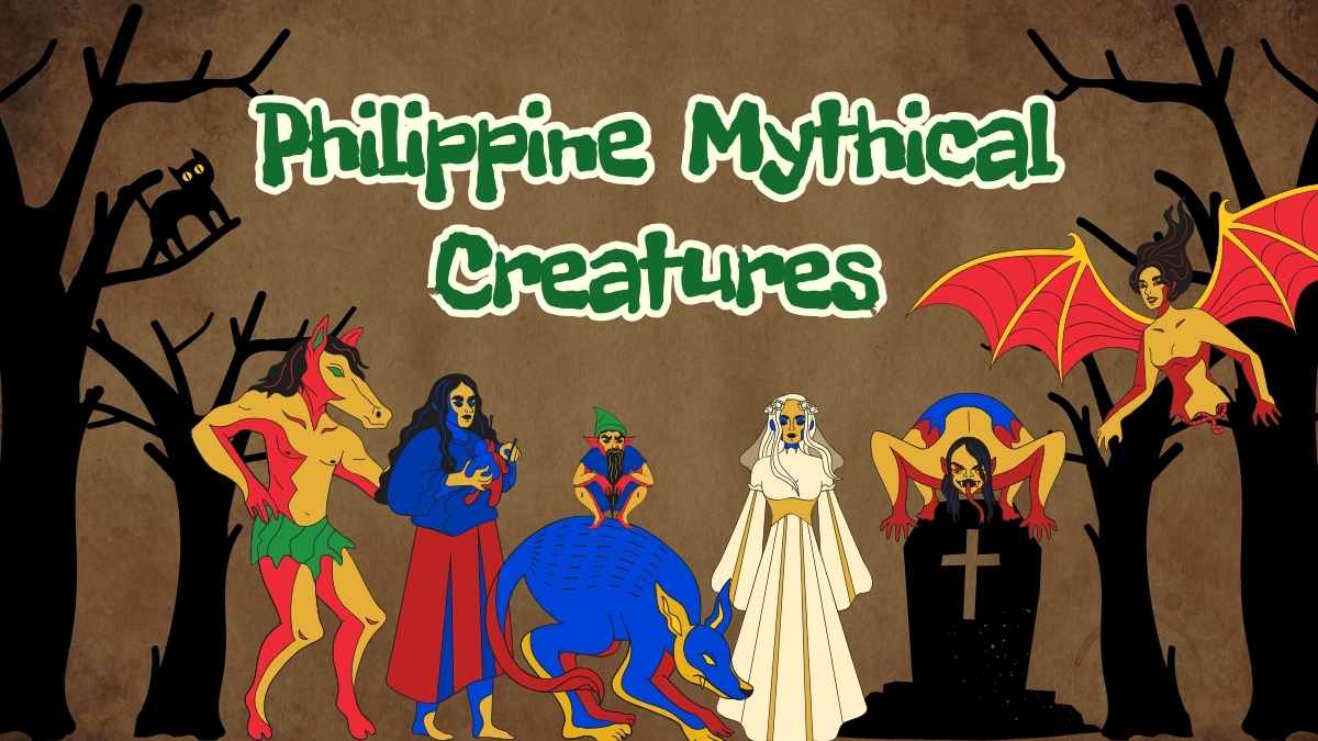 Slides Ilustrados de Criaturas Míticas Filipinas - deslizar 1