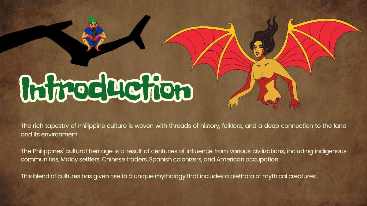 Illustrated Philippine Mythical Creatures Slides - slide 4