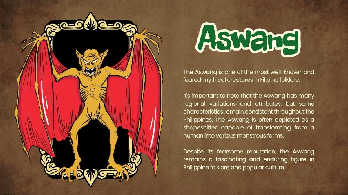 Illustrated Philippine Mythical Creatures Slides - slide 5