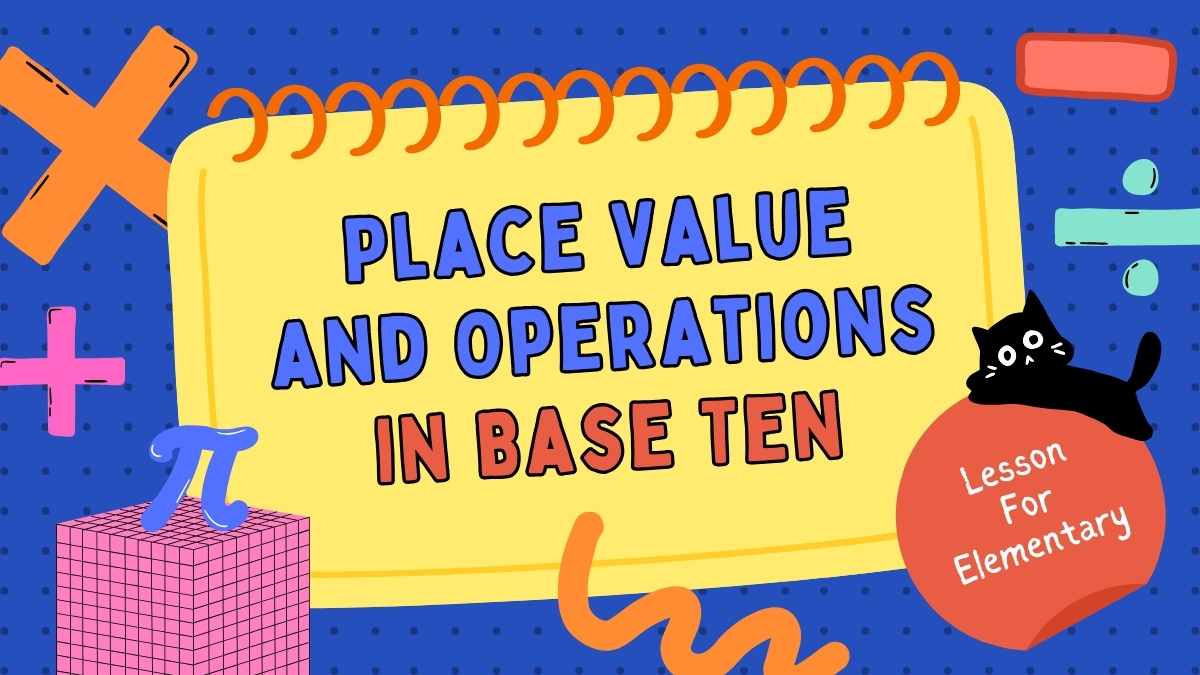 Illustrated Place Value and Operations in Base Ten Lesson for Elementary - slide 1