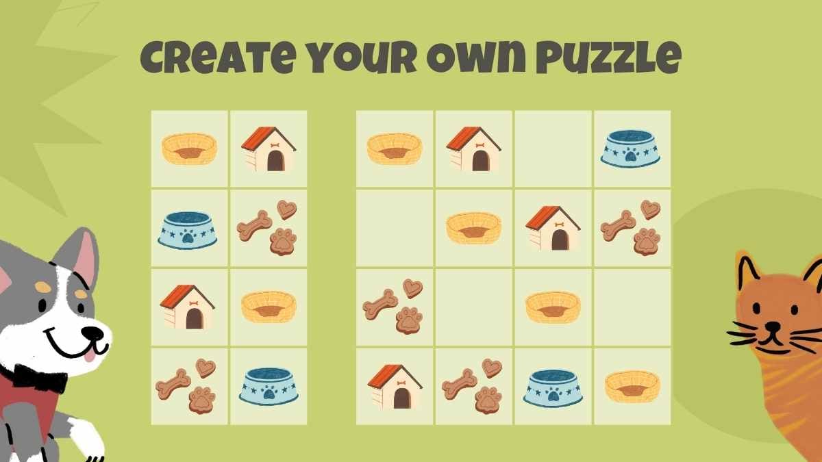 Illustrated Printable Cute Games for Elementary - slide 8