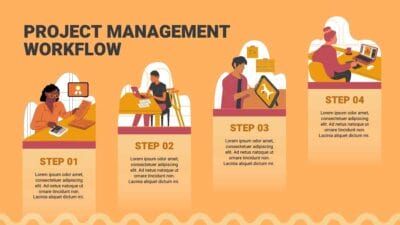 Illustrated Project Management Workflow Infographic