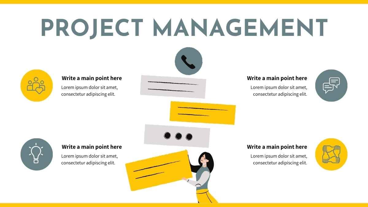 Illustrated Project Planning Infographic - diapositiva 15