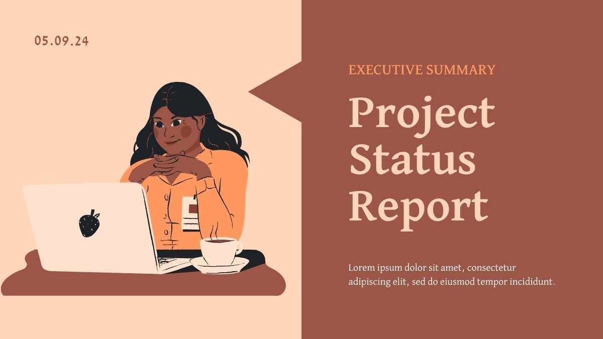 Illustrated Project Status Report Executive Summary Slides - diapositiva 2