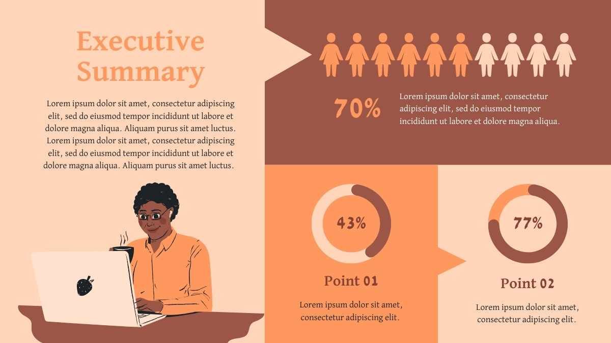 Illustrated Project Status Report Executive Summary Slides - diapositiva 2