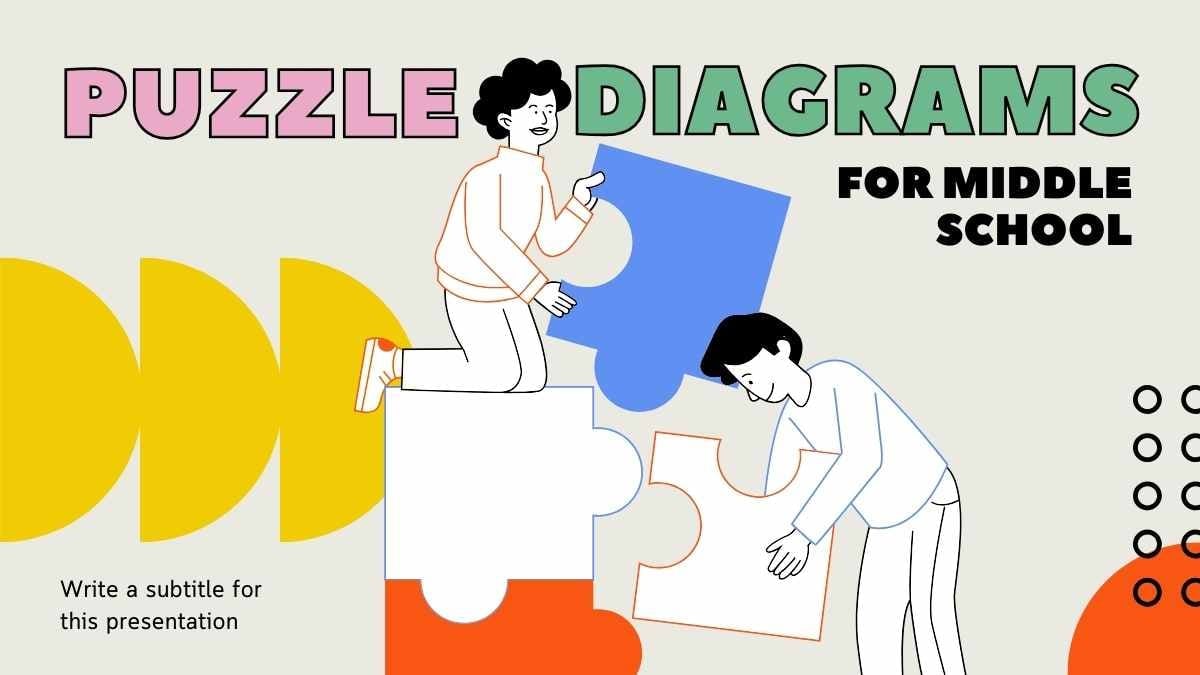 Illustrated Puzzle Diagrams for Middle School Slides - slide 1