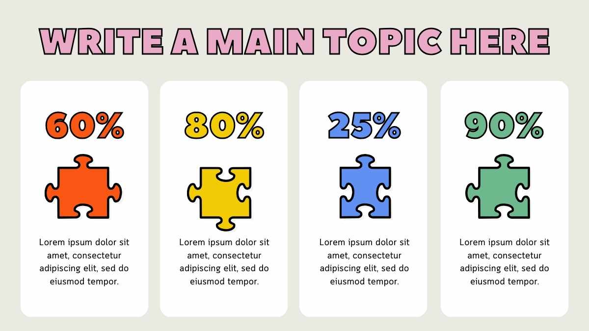 Illustrated Puzzle Diagrams for Middle School Slides - slide 8