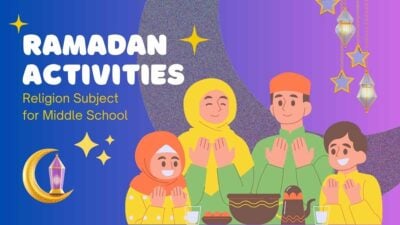 Plantillas Ilustradas para Actividades de Ramadán en la Materia de Religión