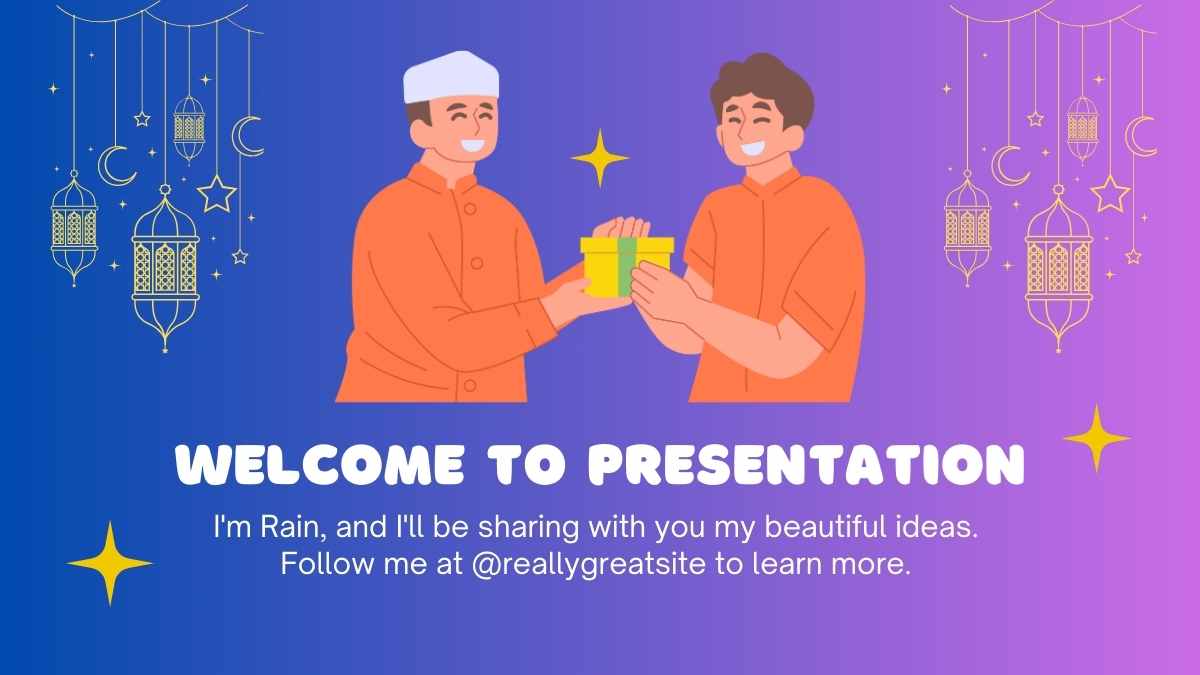 Slides de Atividades do Ramadã para o Tema de Religião Ilustrado - deslizar 5