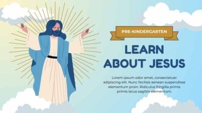 Illustrated Religion Subject for Pre-K: Learn about Jesus