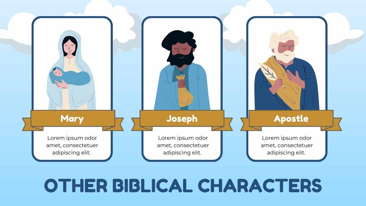 Illustrated Religion Subject for Pre-K: Learn about Jesus - slide 4