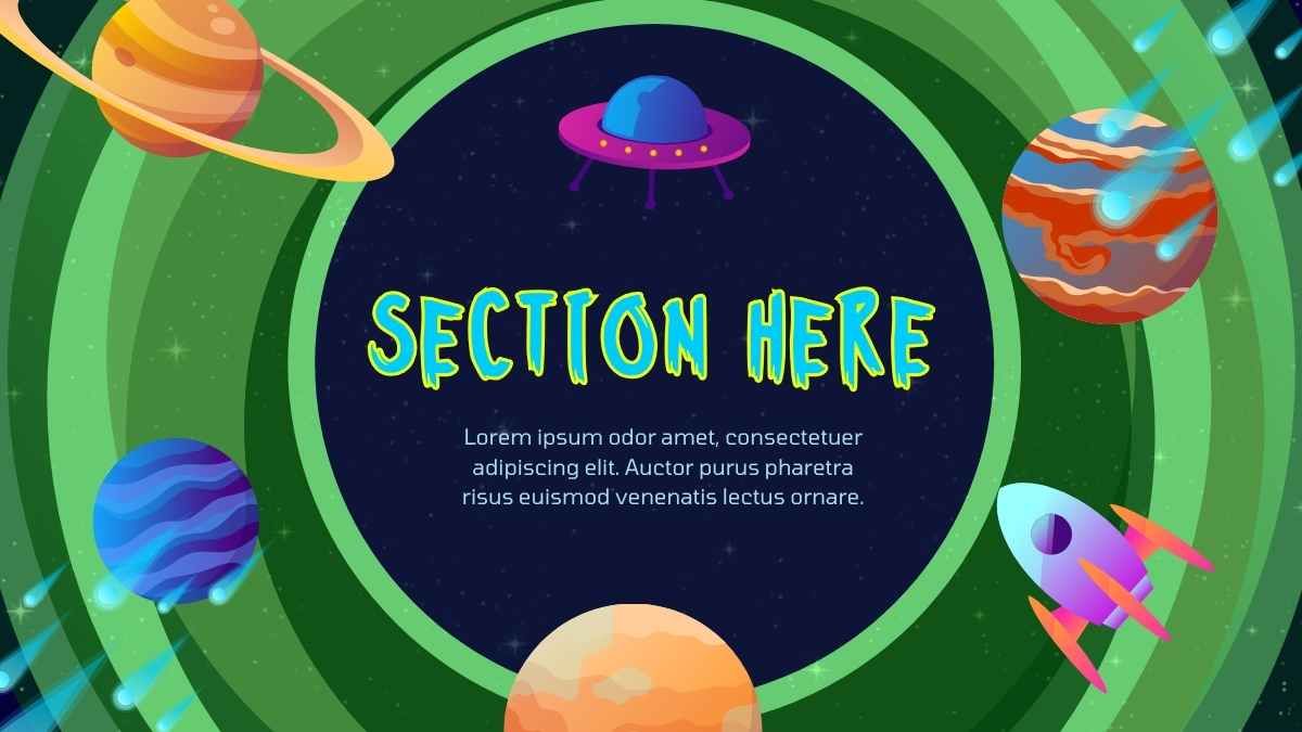 Illustrated Rick and Morty Sci-fi Background Slides - diapositiva 4