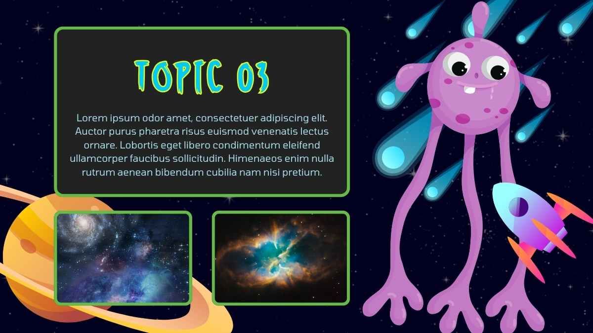 Illustrated Rick and Morty Sci-fi Background Slides - diapositiva 7