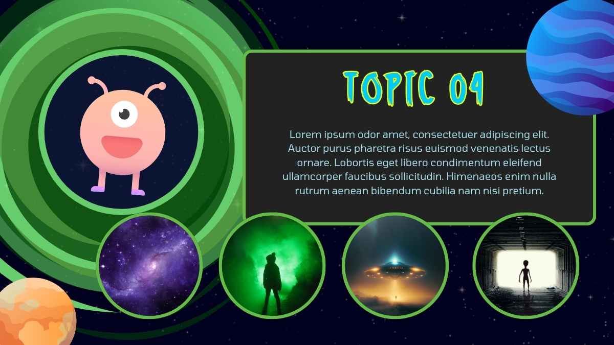 Illustrated Rick and Morty Sci-fi Background Slides - diapositiva 8