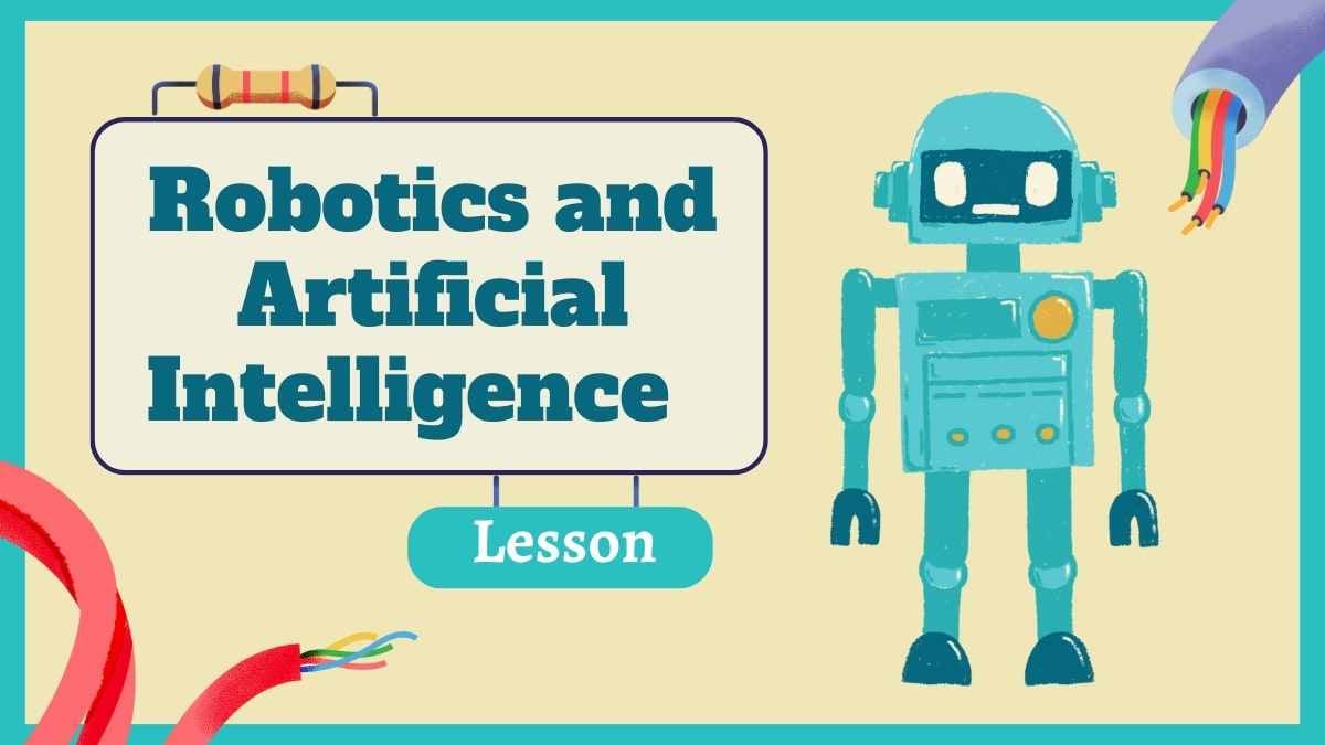 Plantillas Ilustradas para Lecciones de Robótica e Inteligencia Artificial - diapositiva 1