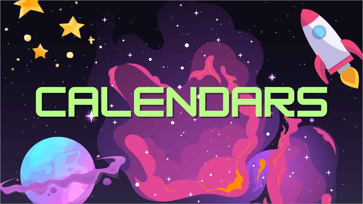 Plantillas Ilustradas de Cohetes y Planetas para un Planificador de Estudio - diapositiva 15