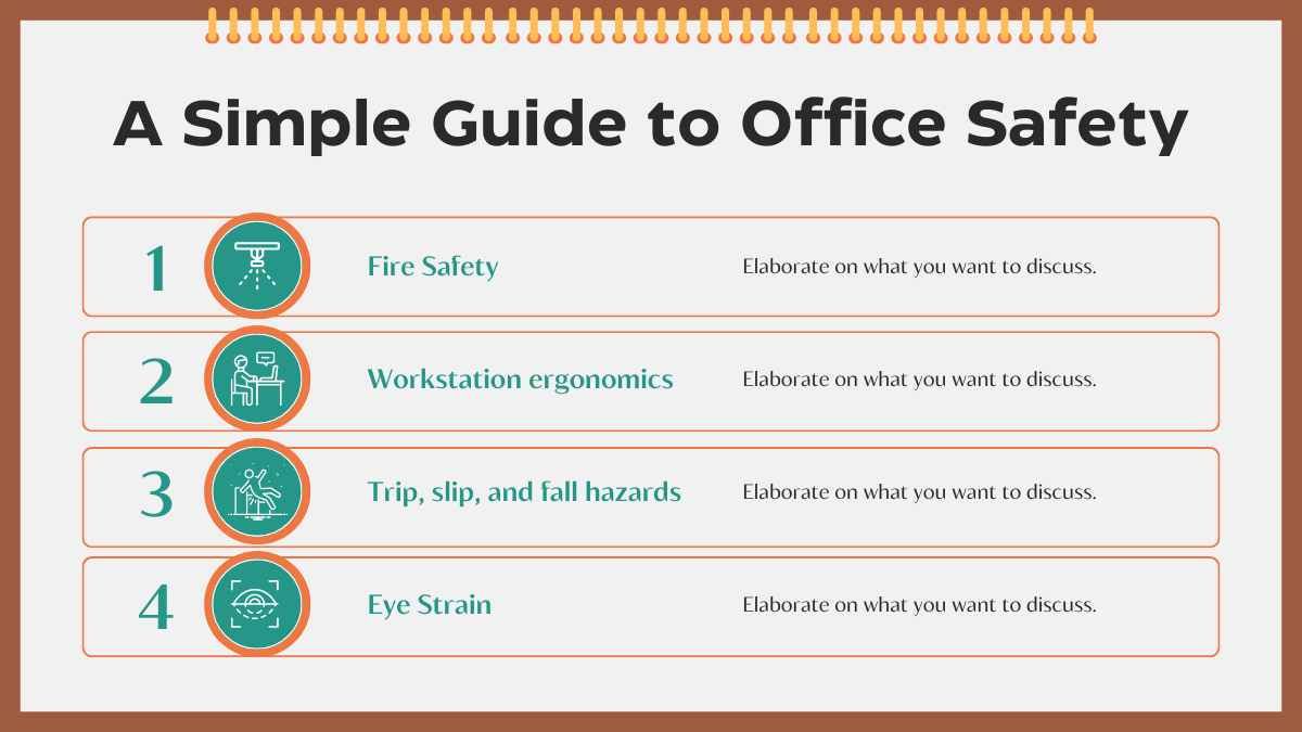 Illustrated Safety Checklist Slides - diapositiva 6