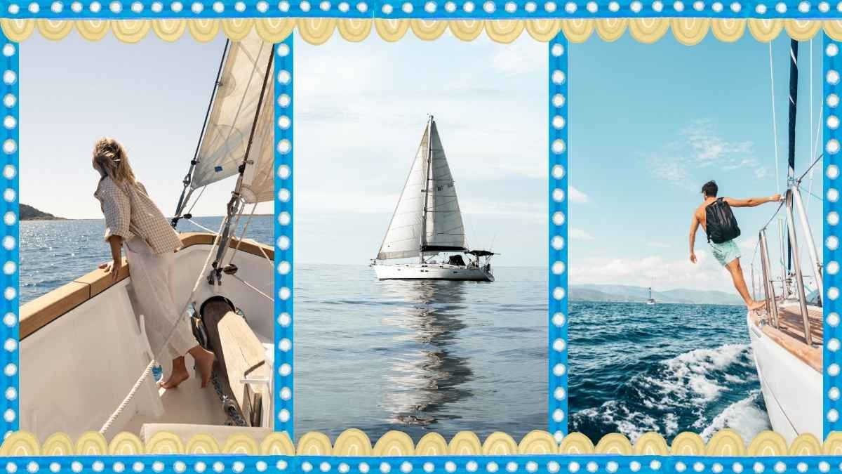 Illustrated Sailboat and Sea Slides - slide 8