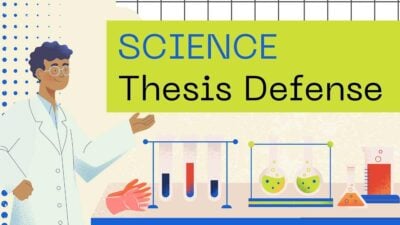 イラストレーション入りのかわいい科学のスライドプレゼンテンプレート