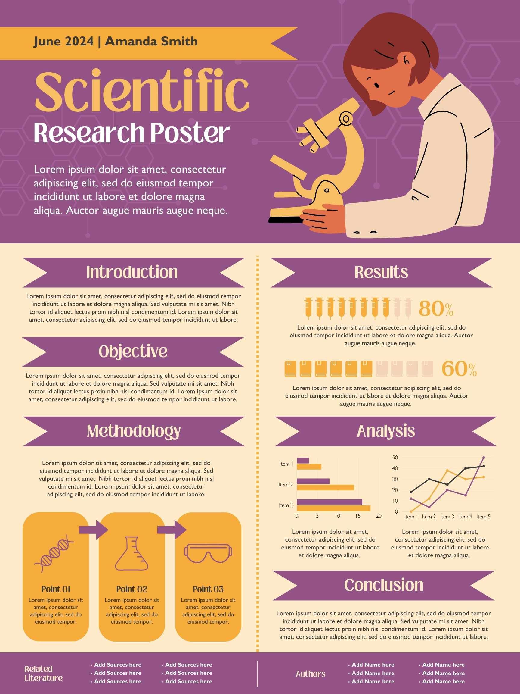 Illustrated Scientific Research Poster - slide 2