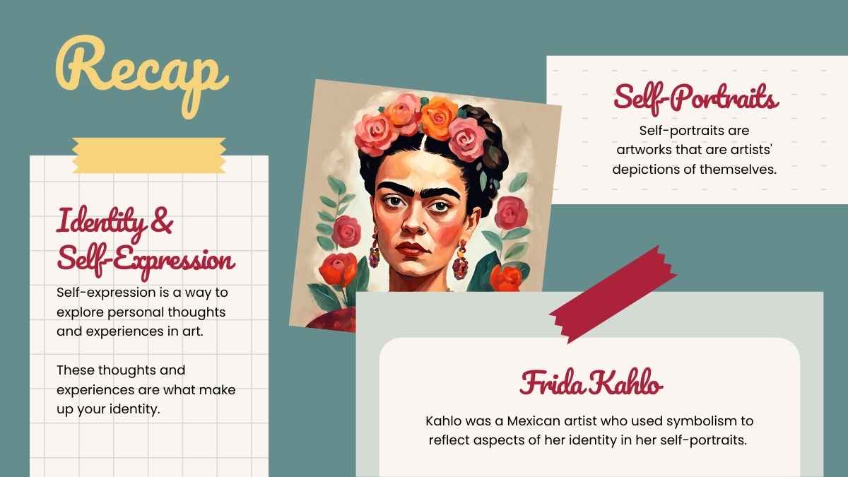 Illustrated Self-Portraits: Identity and Self-Expression Lesson - slide 13