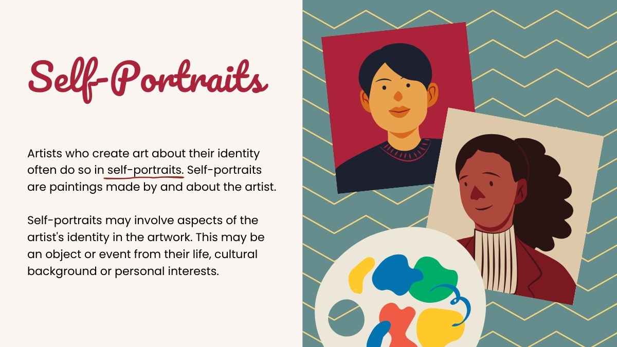 Illustrated Self-Portraits: Identity and Self-Expression Lesson - slide 7